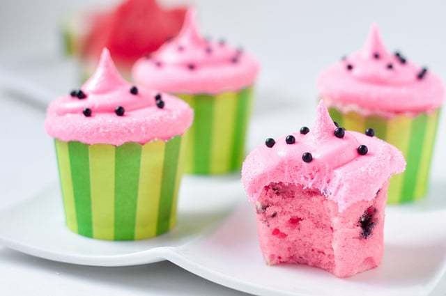 watermelon cupcakes