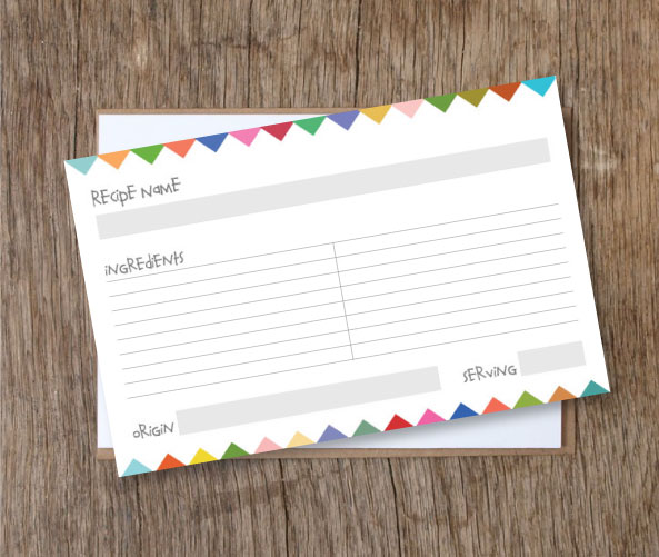 Free Printable Recipe Cards