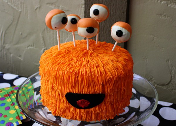 orange monster halloween cake orange monster halloween cake