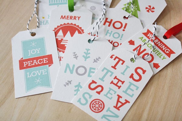 free printable christmas gift tags