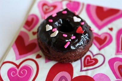 chocolate glazed doughnuts for valentine's day