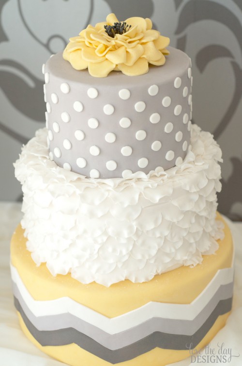 yellow chevron cake yellow chevron cake