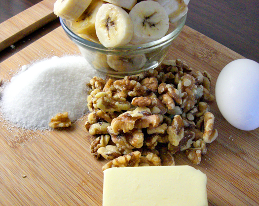 Ingredients for Banana Walnut Bread Ingredients for Banana Walnut Bread