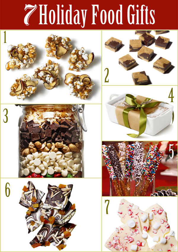 7 Holiday Food Gifts + Recipes! REPIN to save in your recipe board!