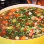 Quick and Easy Vegetable Bean Soup--almost done! Click for recipe from Spiced.