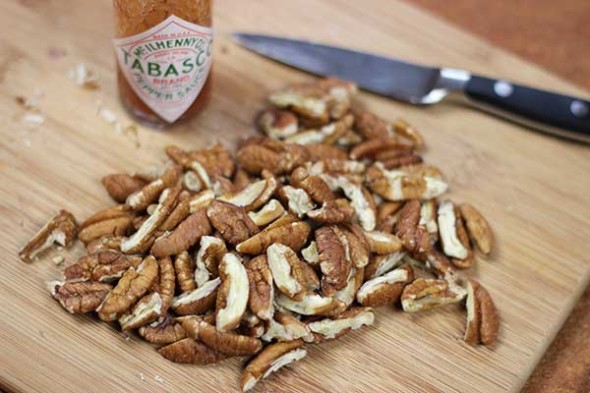 Cajun Spiced Pecans--click for recipe from Spiced!