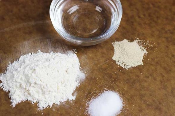 4 ingredients. That's all that's needed for fresh bread!