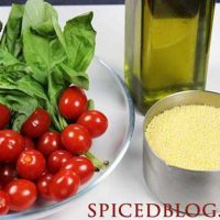 Mediterranean Couscous with Roasted Tomatoes--so easy and quick!
