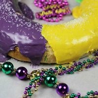Traditional Mardi Gras King Cake with cinnamon filling--Let the Good Times Roll!