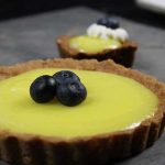 Lemon Tart with Krispy Kreme Blueberry Cake doughnuts