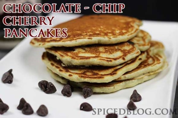 Chocolate Chip Cherry Pancakes Chocolate Chip Cherry Pancakes