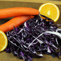Asian-style Cabbage and Carrot Salad--click for recipe from Spiced!