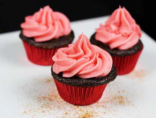 Burnin' Love Cupcakes--chocolate, cinnamon, and ... cayenne!