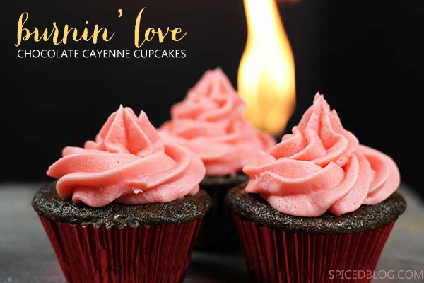 Make your Valentine some Burning Love cupcakes! They have a secret ingredient!