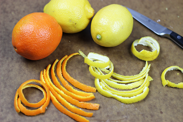 How to make Candied Citrus Peels--click for recipe from Spicedblog.com!