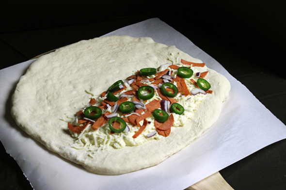 How to Make an Amazing Homemade Calzone--click for recipe from Spiced!