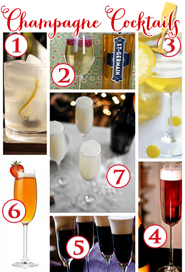 7 Champagne Cocktails for Valentine's Day!