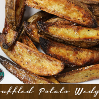 How to make homemade truffled potato wedges!