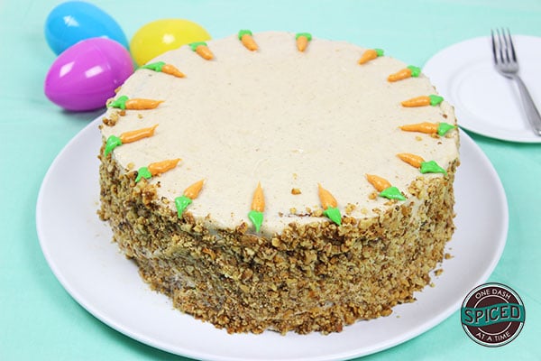 Carrot Cake with Brown Sugar Cream Cheese Frosting--click for recipe from Spiced!