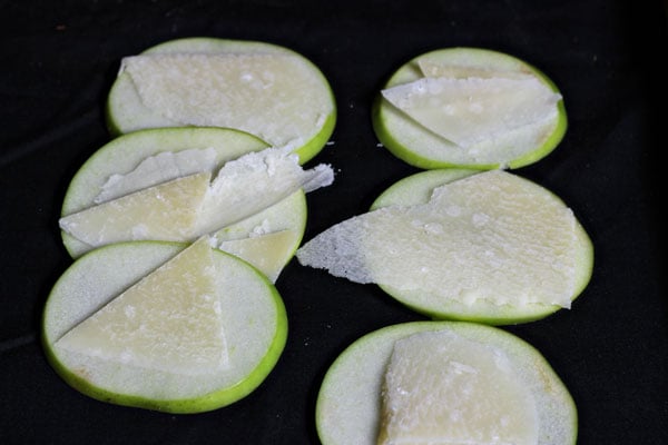 Pair quality parmesan with sliced green apples!