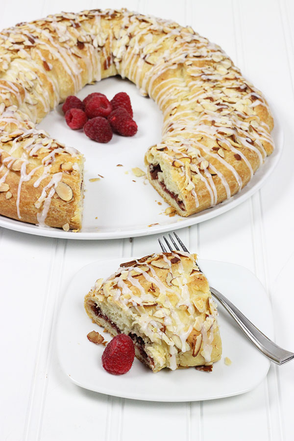 Raspberry Almond Kringle--click for recipe from Spiced!