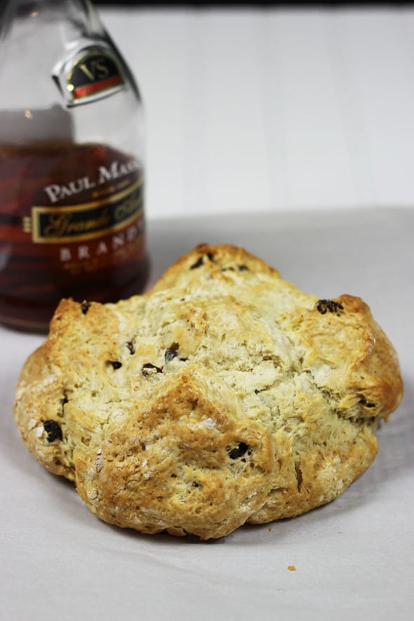 Irish Soda Bread with Brandy-Soaked Raisins--click for recipe from Spiced!