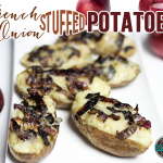 French Onion Stuffed Potatoes--click for recipe from Spiced!