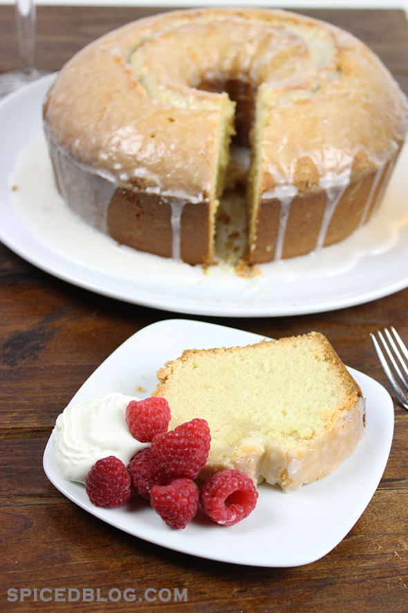 Peach Bellini Pound Cake #peach #poundcake #memorialday