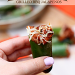 Grilling Summertime Appetizer, Pulled Pork Stuffed Jalapenos with Queso cheese!