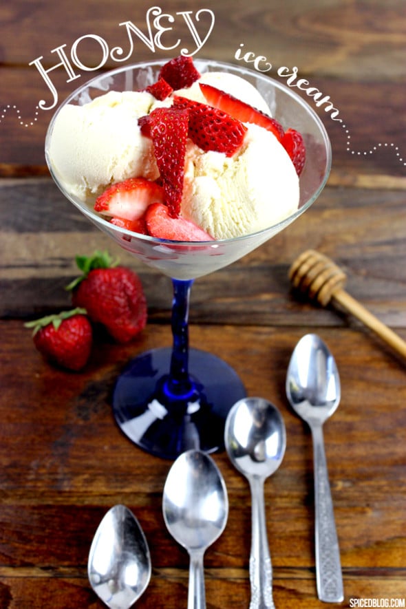 MUST. MAKE. THIS. Honey Ice Cream from spicedblog.com #summer #icecream #honey