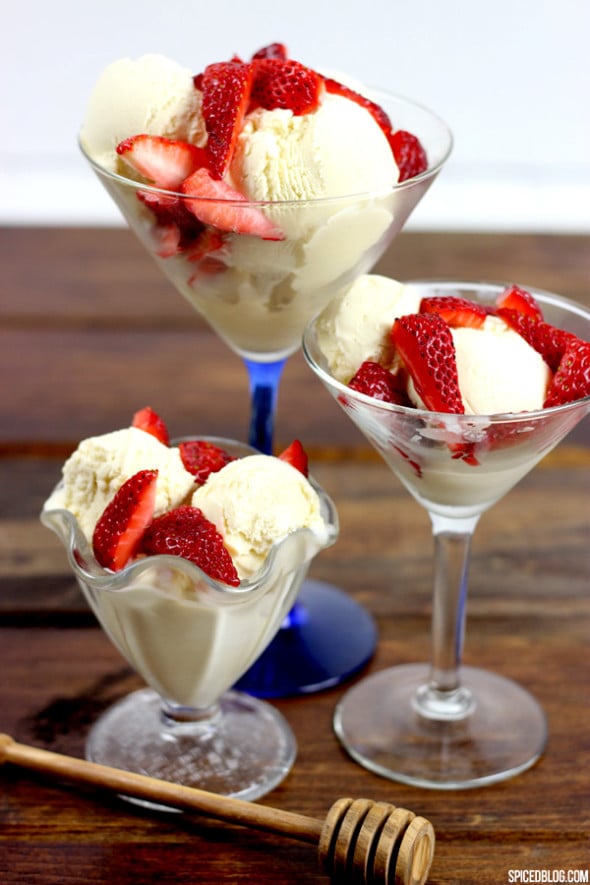 MUST. MAKE. THIS. Honey Ice Cream from spicedblog.com #summer #icecream #honey