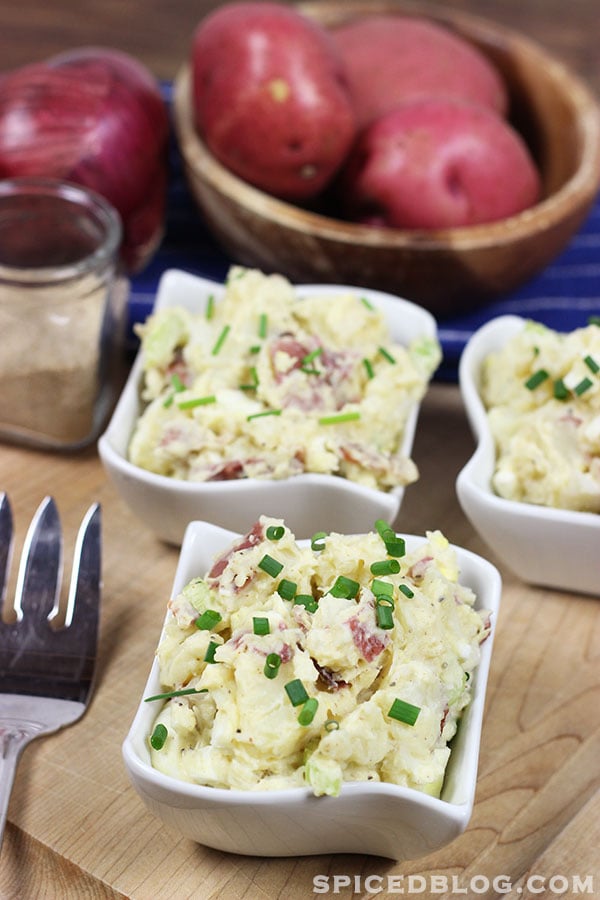 Southern Style Red Potato Salad #summer #potatosalad #picnic