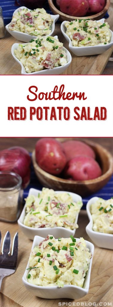 Growing up in the South, Red Potato Salad was a way of life. This delicious red potato salad recipe is still our go-to side dish for summer picnics!