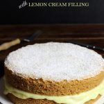 Olive Oil Cake with Lemon Cream Filling #littlethings