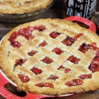 Bourbon Sour Cherry Pie