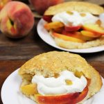 Peach Shortcakes with Candied Ginger #peaches #summer