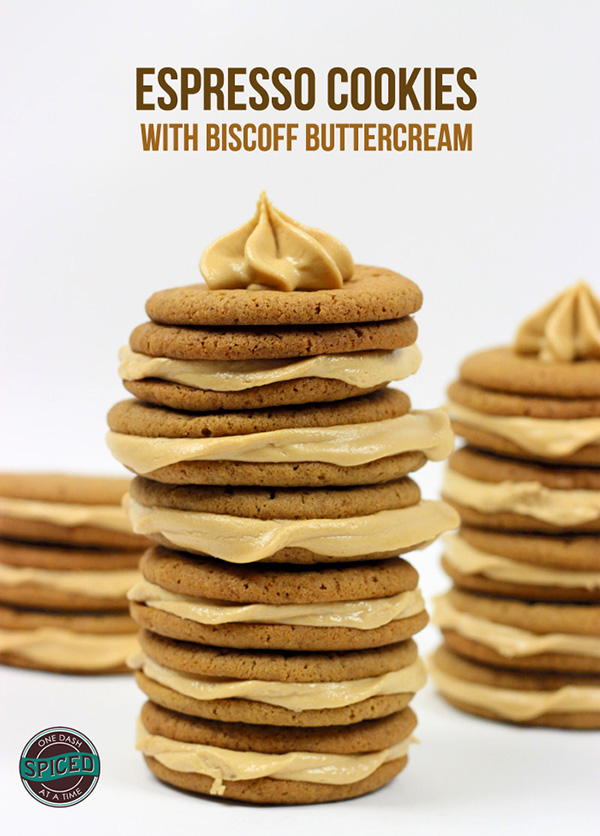 Espresso Cookies with Biscoff Buttercream #BiscoffSpreadsLove
