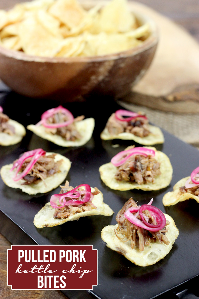 Pulled Pork Kettle Chip Bites #summer #TheRealKettleChips