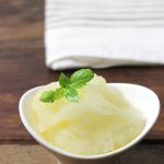 Sparkling Lemon Basil Sorbet: a light and refreshing summer dessert!