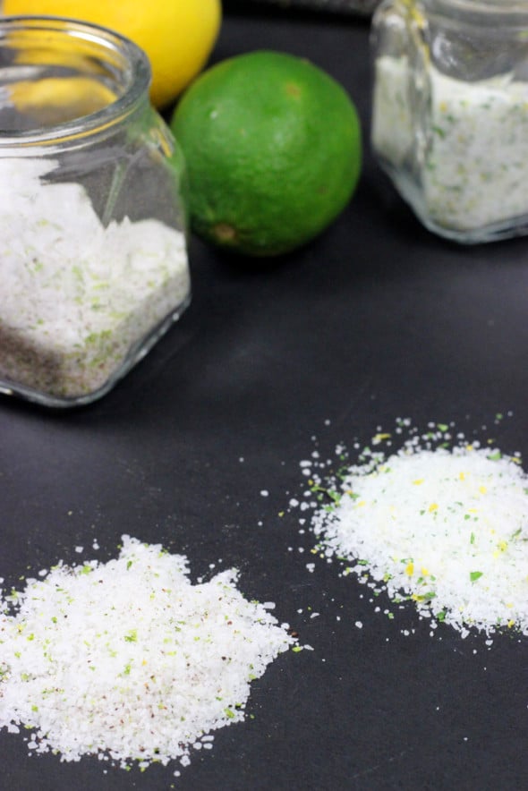 How to Make Lemon Basil Sea Salt and Chili Lime Sea Salt
