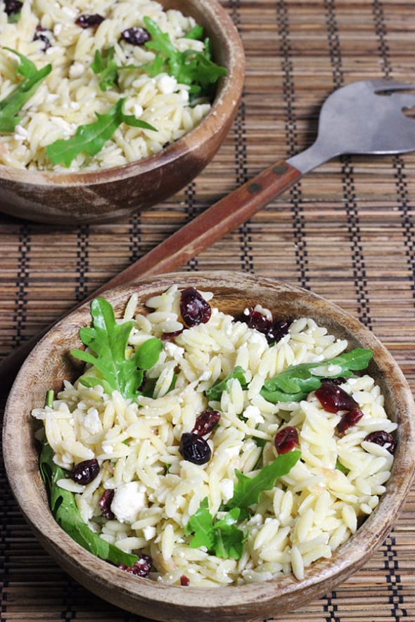Cranberry & Feta Orzo Pasta Salad