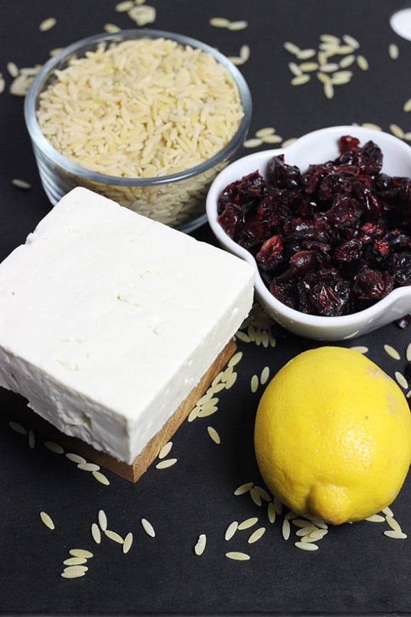 Cranberry & Feta Orzo Pasta Salad