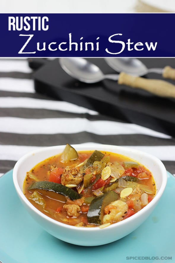 Make now and freeze for the winter!! Rustic Zucchini Stew
