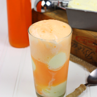 This Creamsicle Float tastes just like the childhood popsicle...only in float form. These are a fun dessert for a hot summer day!