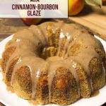 PERFECT FOR FALL! Apple Cake with Cinnamon Bourbon Glaze