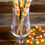 Easy Halloween Treat!! Candy Corn Pretzel Sticks