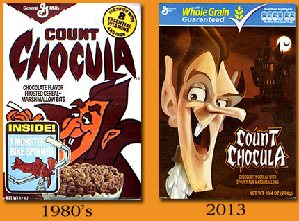 Count Chocula 1980s vs 2013