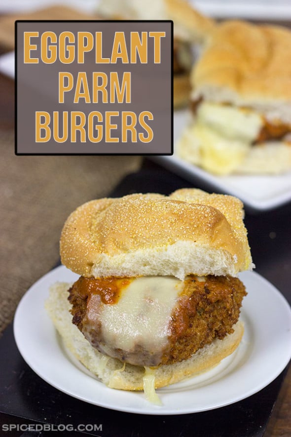 Eggplant Parm Burgers from Spicedblog.com