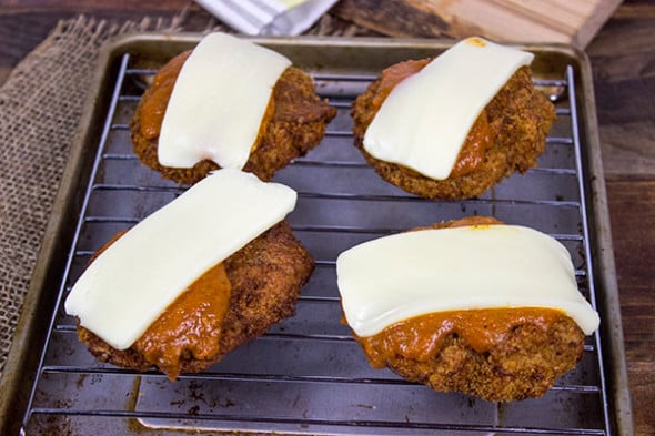 Eggplant Parm Burgers from Spicedblog.com