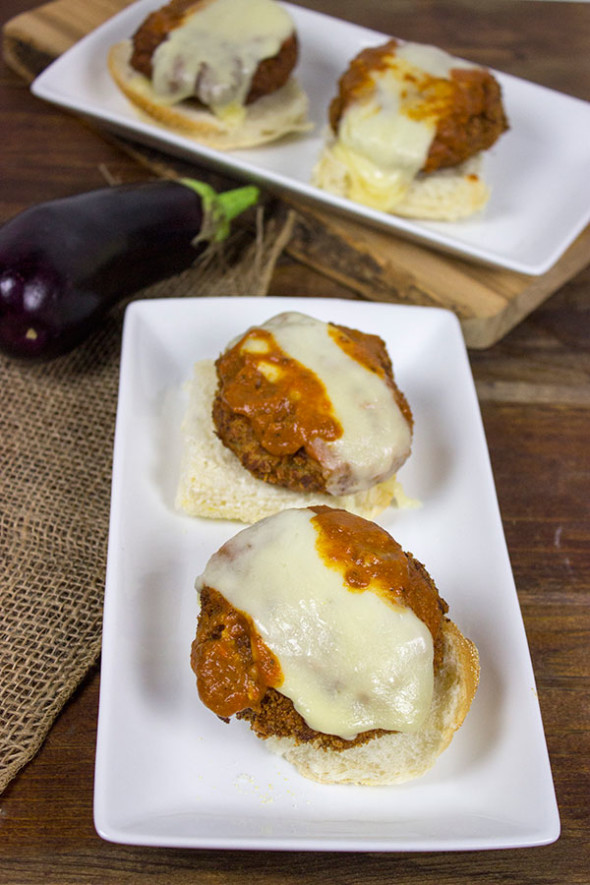 Eggplant Parm Burgers from Spicedblog.com